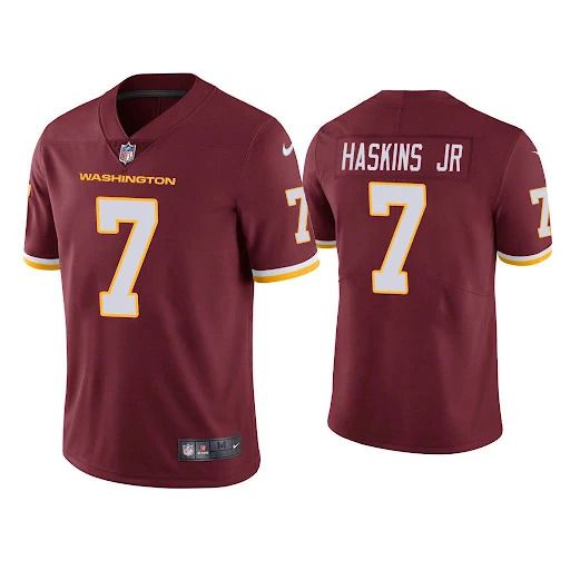 Men Washington Redskins 7 Dwayne Haskins Nike Red Vapor Limited NFL Jersey